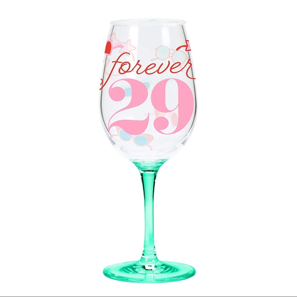 New acrylic wine glass —Forever 29